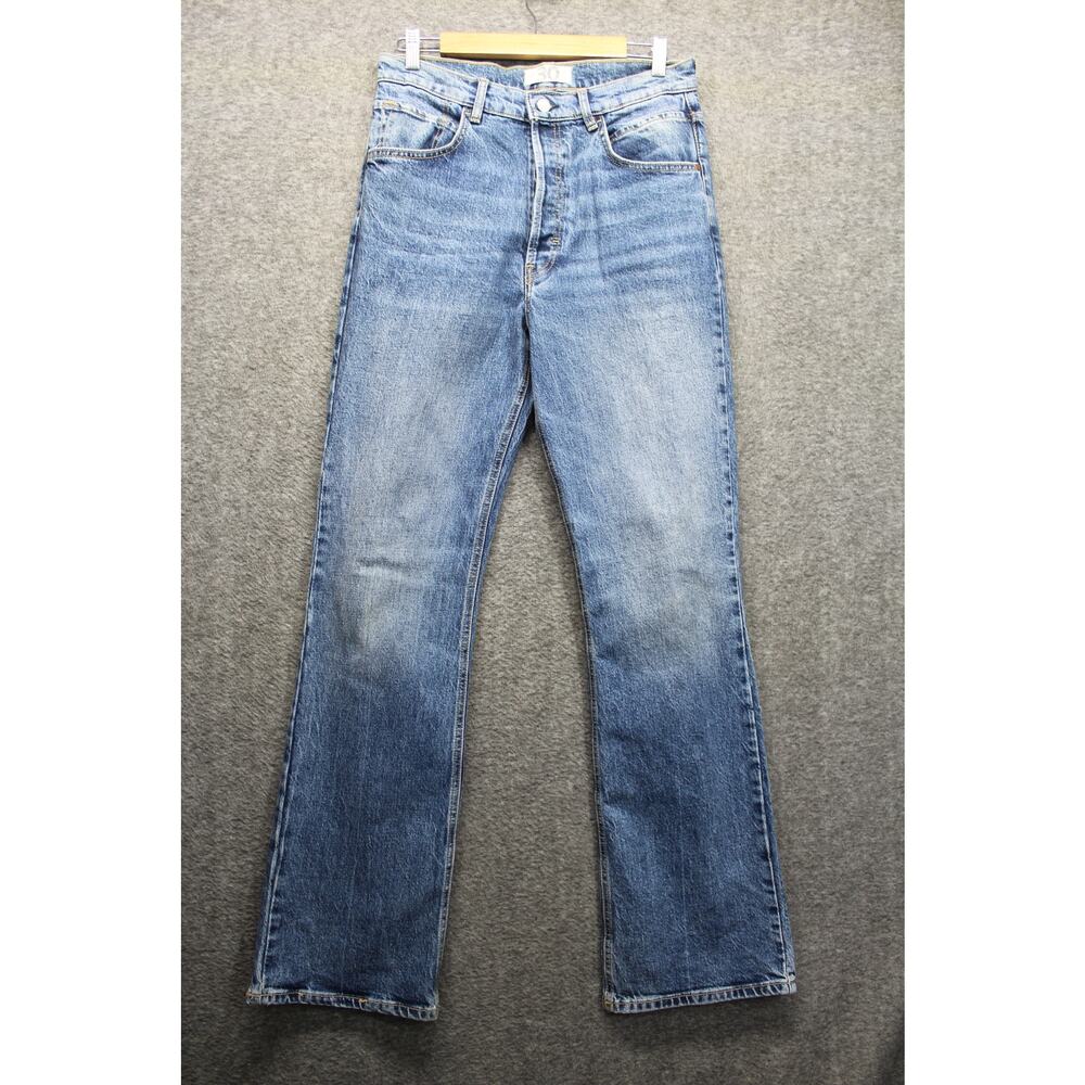 We the Free Bootcut Jeans Size 30 High Rise Button Fly Blue